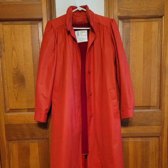 London Fog Jackets & Blazers - Vintage Red London Fog raincoat